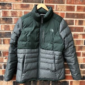 Forest green North Face Winter Coat